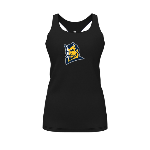 [FT0TRBBK-FYS-LOGO1] Decker Racerback Tank Top (Female Youth S, Black, Logo 1)