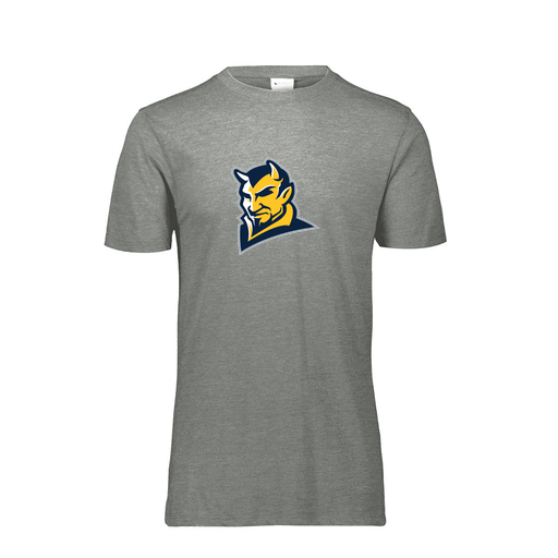 [FTSCUBGY-AS-LOGO1] Decker Men's Tri-Blend T-Shirt - Short Sleeve (Adult S, Gray, Logo 1)