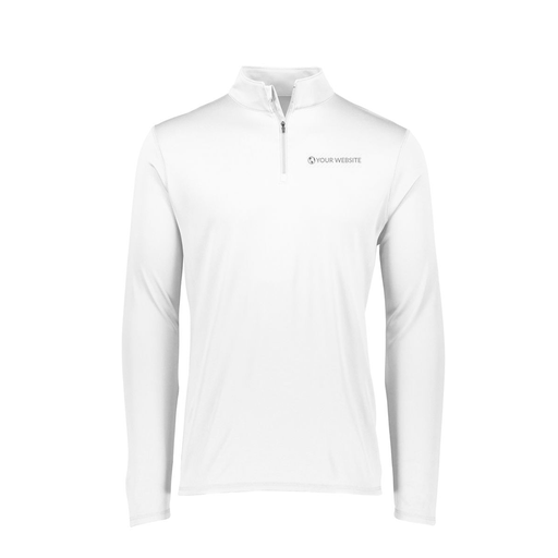 [FTLQFLWH-FAXS-LOGO3] Ladies Flex-Lite 1/4 Zip Shirt (Female Adult XS, White, Logo 3)