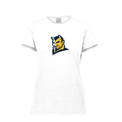 [FTSCUBWH-FAXS-LOGO1] Decker Women's Tri-Blend T-Shirt - Short Sleeve (Female Adult XS, White, Logo 1)