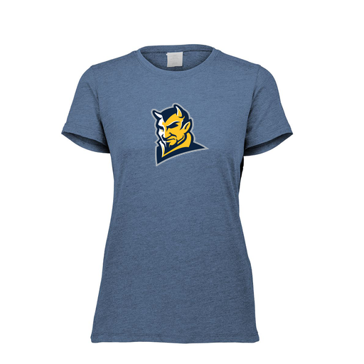 [FTSCUBNV-FAXS-LOGO1] Decker Women's Tri-Blend T-Shirt - Short Sleeve (Female Adult XS, Navy, Logo 1)