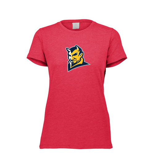 [FTSCUBRD-FAXS-LOGO1] Decker Women's Tri-Blend T-Shirt - Short Sleeve (Female Adult XS, Red, Logo 1)