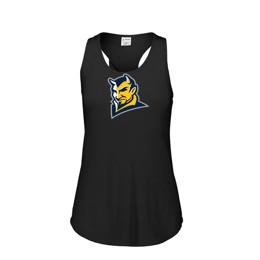 [FT0TUBBK-FAS-LOGO1] Ladies Tri Blend Tank Top (Female Adult S, Black, Logo 1)