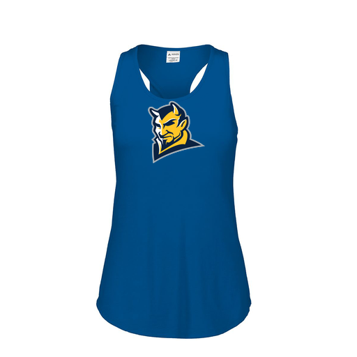 [FT0TUBRY-FAS-LOGO1] Ladies Tri Blend Tank Top (Female Adult S, Royal, Logo 1)