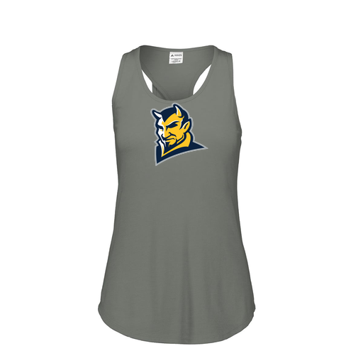 [FT0TUBGY-FAS-LOGO1] Ladies Tri Blend Tank Top (Female Adult S, Gray, Logo 1)