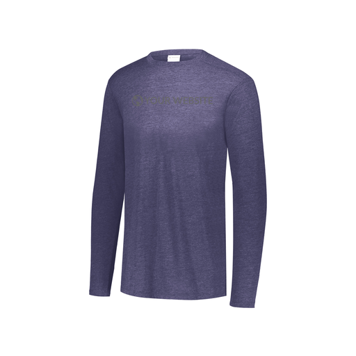 [FTLCUBNV-YS-LOGO2] Youth LS Ultra-blend T-Shirt (Youth S, Navy, Logo 2)