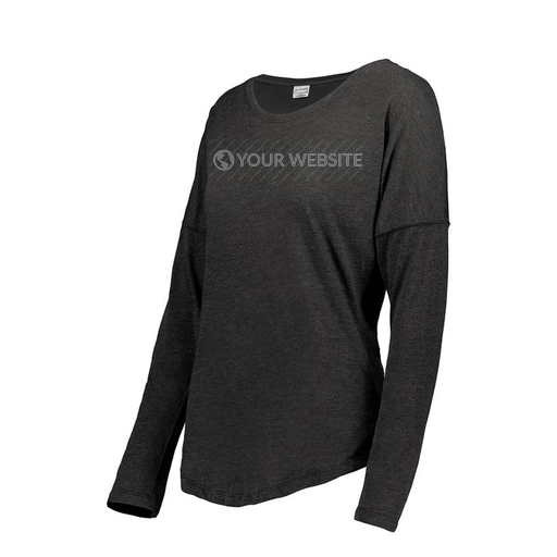 [FTLCUBBK-FAXS-LOGO2] Ladies LS Ultra-blend T-Shirt (Female Adult XS, Black, Logo 2)
